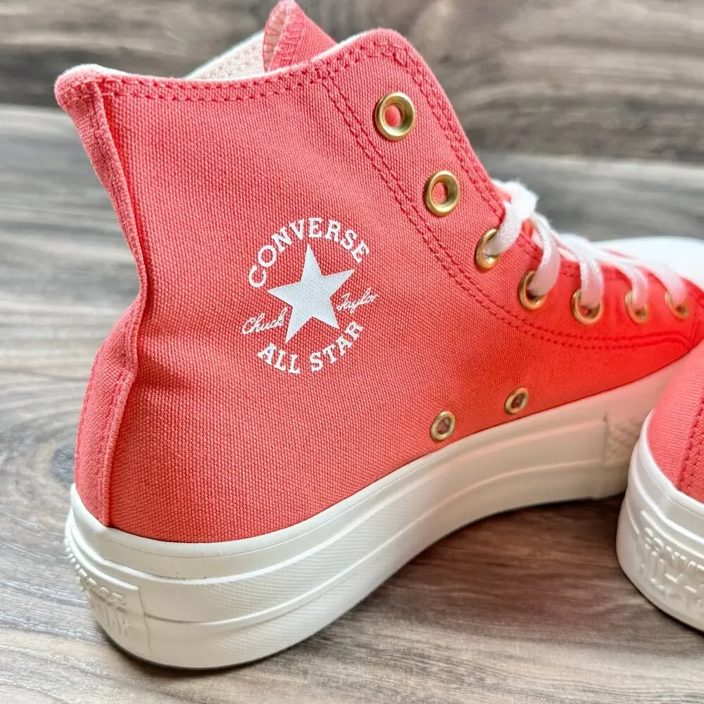 NIB Converse Chuck Taylor All Star Lift Platform Hi Sneaker Watermelon Slushy 7 - Picture 4 of 14